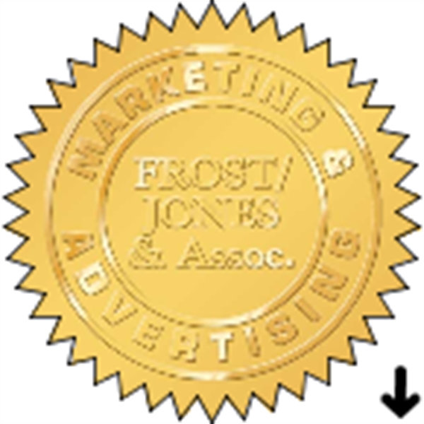 2" Starburst - Embossed Roll Labels