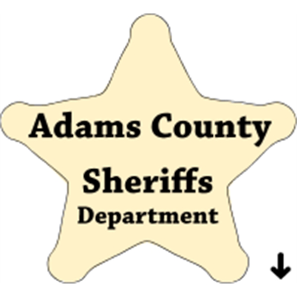 Sheriff Star Recognition Label - Sheriff Star Recognition Label - Image 1 of 3