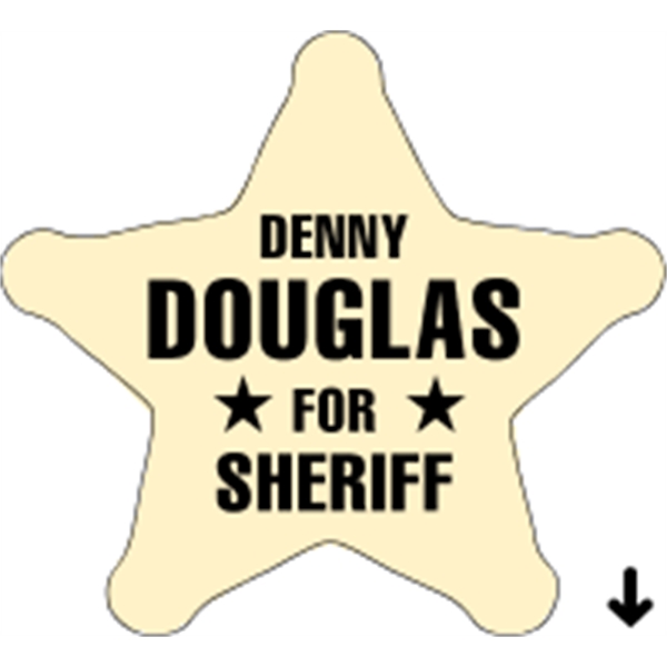 Sheriff Star Recognition Label - Sheriff Star Recognition Label - Image 2 of 3