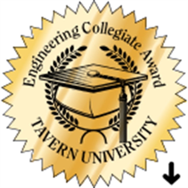 2" dia. Starburst Recognition Label - 2" dia. Starburst Recognition Label - Image 2 of 2