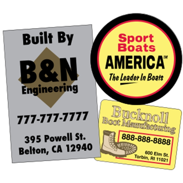 Outdoor Durable Roll Label (Back Adhesive)