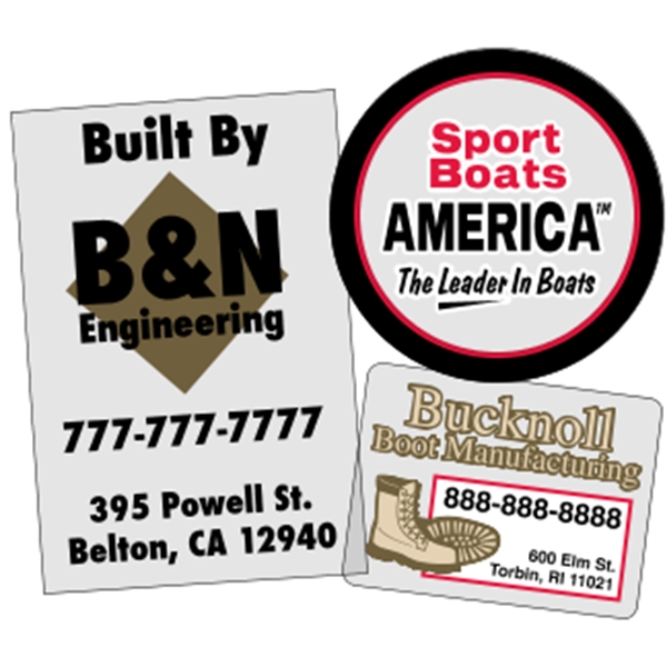 Outdoor Durable Roll Label (Back Adhesive)