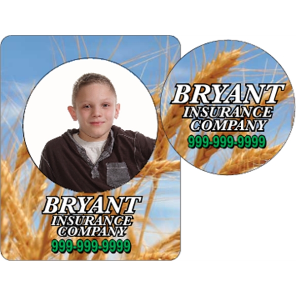 3" x 3.75" Circle Picture Frame Magnet