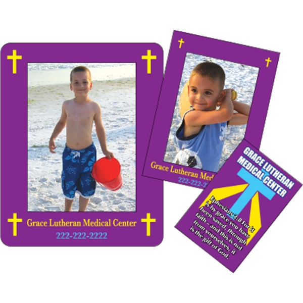 3" x 3.75"   2-Frames-in-1 Picture Frame Magnet