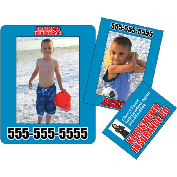 3" x 3.75"   2-Frames-in-1 Picture Frame Magnet