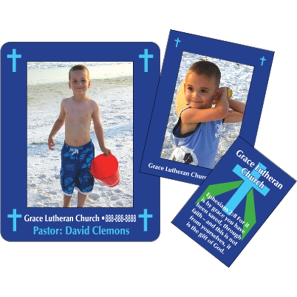 3" x 3.75"   2-Frames-in-1 Picture Frame Magnet