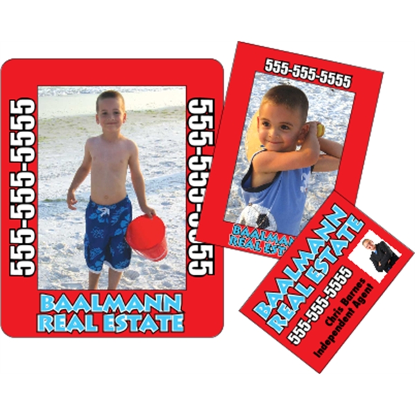 3" x 3.75"   2-Frames-in-1 Picture Frame Magnet