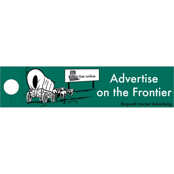 12.75" x 3" Door Knob Bumper Sticker
