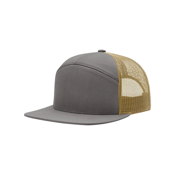 Richardson Seven-Panel Trucker Cap - Richardson Seven-Panel Trucker Cap - Image 20 of 44