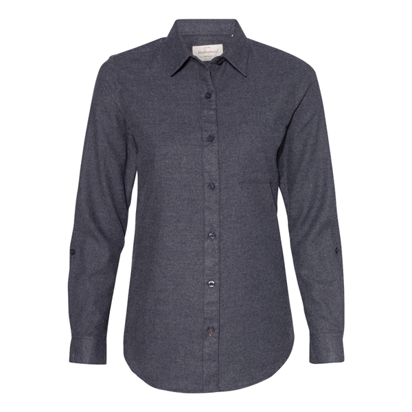 Weatherproof Women's Vintage Brushed Flannel Solid Shirt - Weatherproof Women's Vintage Brushed Flannel Solid Shirt - Image 1 of 9