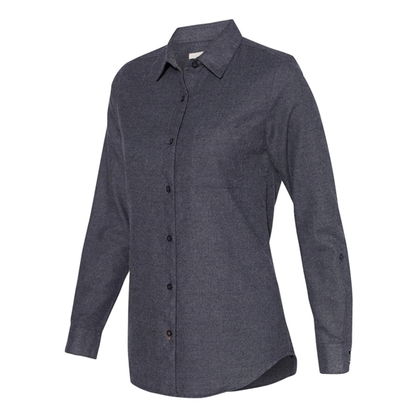 Weatherproof Women's Vintage Brushed Flannel Solid Shirt - Weatherproof Women's Vintage Brushed Flannel Solid Shirt - Image 2 of 9