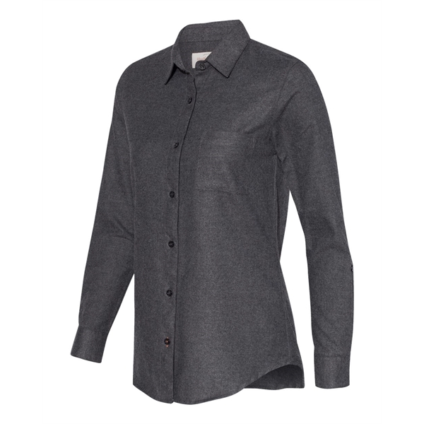 Weatherproof Women's Vintage Brushed Flannel Solid Shirt - Weatherproof Women's Vintage Brushed Flannel Solid Shirt - Image 8 of 9