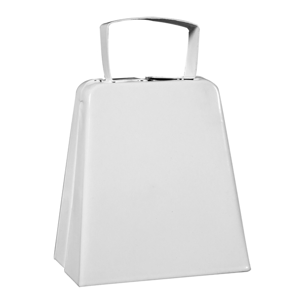 Large White Metal Cowbells - Large White Metal Cowbells - Image 2 of 3