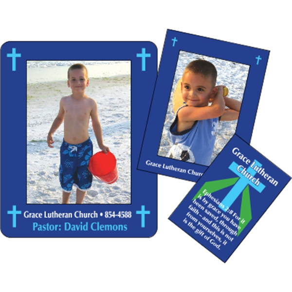 3" x 3.75"   2-Frames-in-1 Picture Frame Magnet