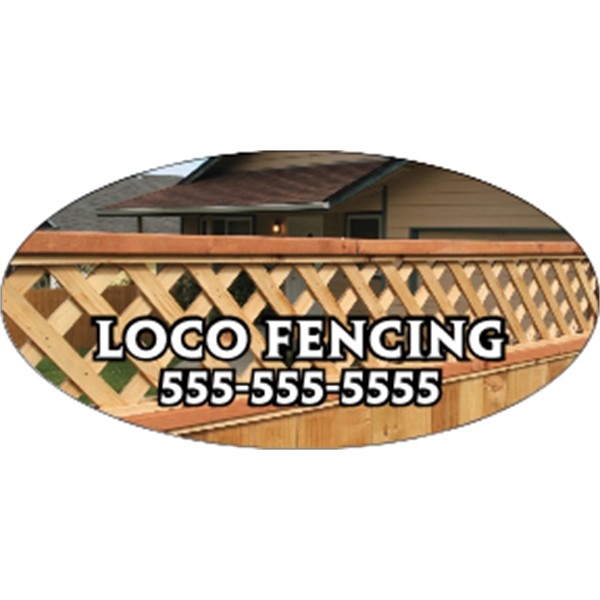 4" x 2" Kwik-Ship Digital Oval Decal