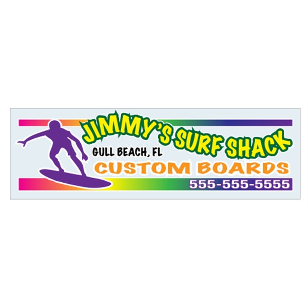 4CP Outdoor Decal - Clear Polyester w/ Back Adhesive