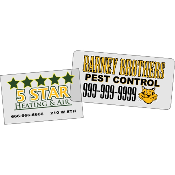Destructible Clear Decals - Back Adhesive
