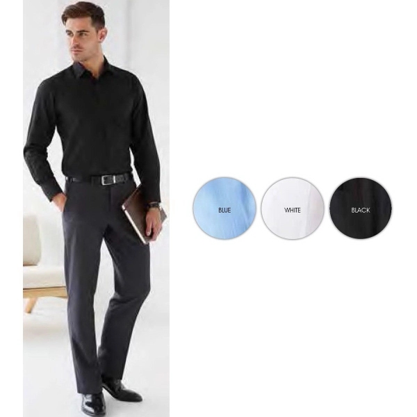 Preston Men's Easy Care Self Stripe Shirt - Preston Men's Easy Care Self Stripe Shirt - Image 0 of 0