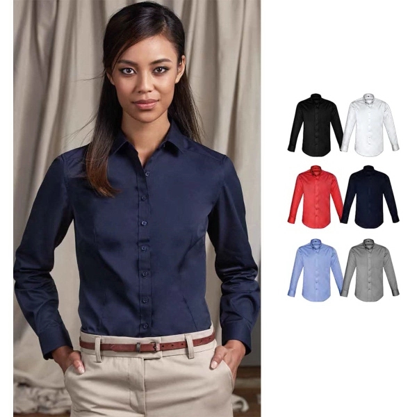 Dalton Ladies' Essential Long Sleeve Work Shirt - Dalton Ladies' Essential Long Sleeve Work Shirt - Image 0 of 13