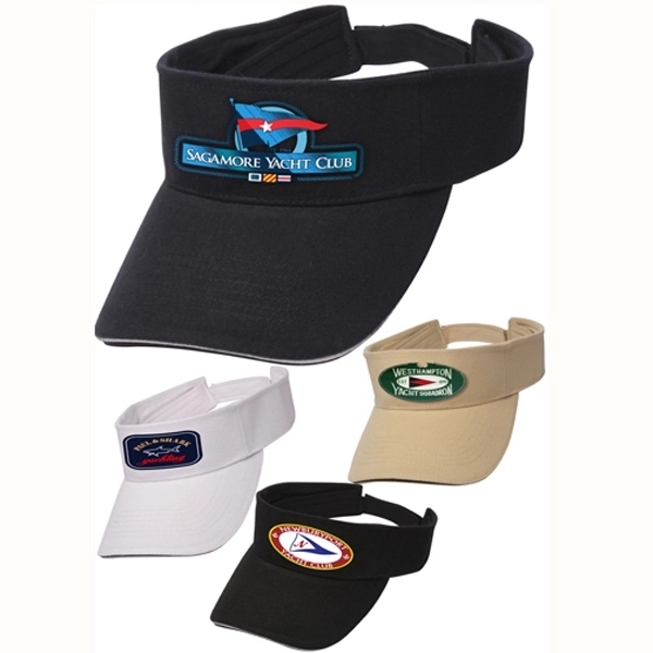 Brushed Cotton Sandwich Visor - Brushed Cotton Sandwich Visor - Image 0 of 6