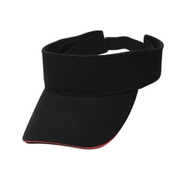 Brushed Cotton Sandwich Visor - Brushed Cotton Sandwich Visor - Image 1 of 6