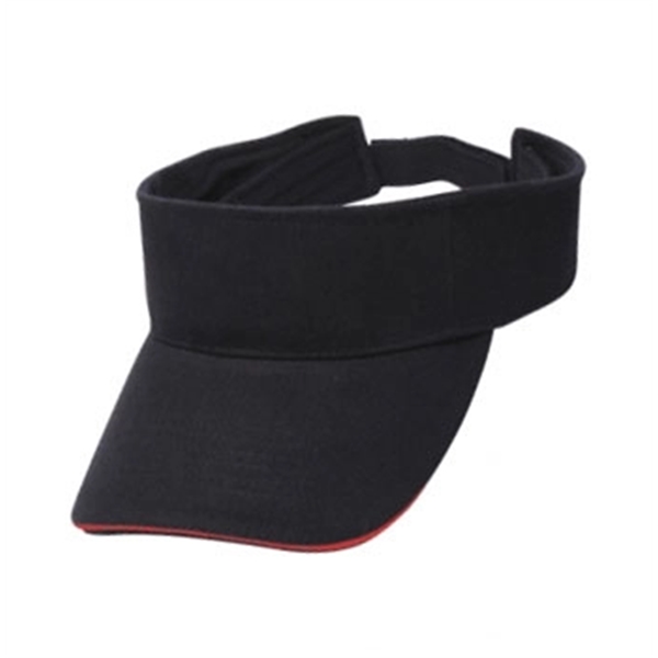 Brushed Cotton Sandwich Visor - Brushed Cotton Sandwich Visor - Image 3 of 6