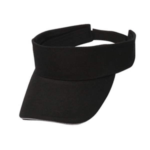 Brushed Cotton Sandwich Visor - Brushed Cotton Sandwich Visor - Image 4 of 6