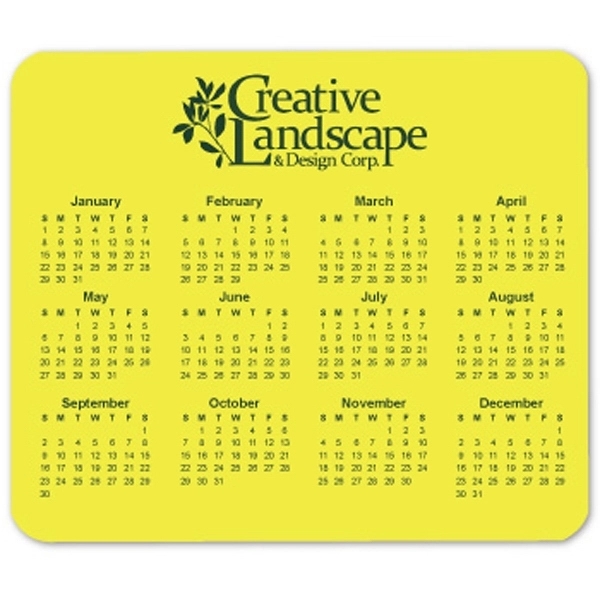 Customized Horizontal Calendar Mouse Pad - Customized Horizontal Calendar Mouse Pad - Image 4 of 11
