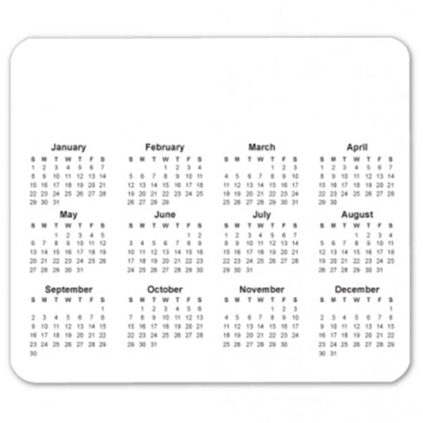 Customized Horizontal Calendar Mouse Pad - Customized Horizontal Calendar Mouse Pad - Image 9 of 11