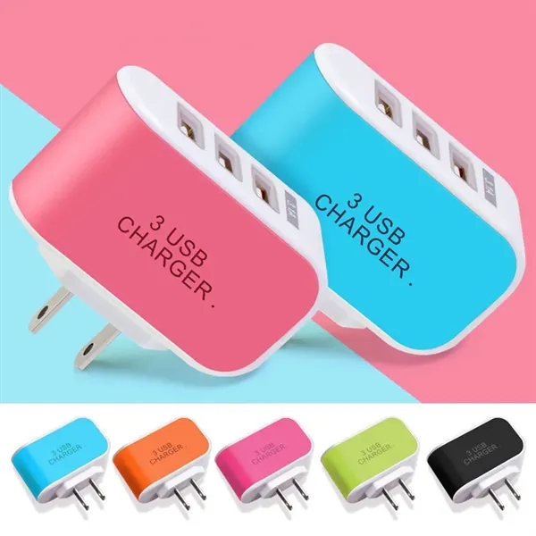3 USB Candy Wall Charger - 3 USB Candy Wall Charger - Image 2 of 3