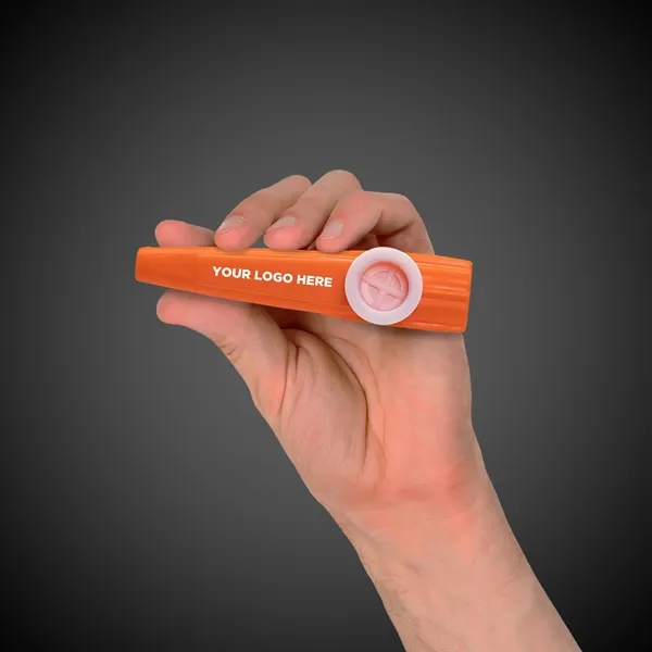 3 1/2" Orange Plastic Kazoo - 3 1/2" Orange Plastic Kazoo - Image 0 of 8