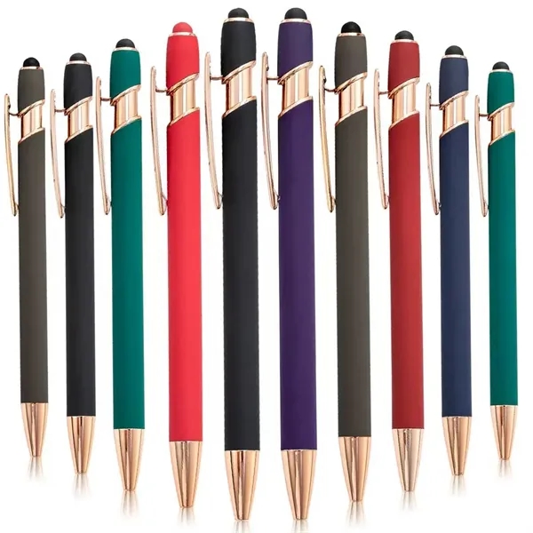 Luxury Ellipse Softy Pen w/Stylus - Laser Engraved - Luxury Ellipse Softy Pen w/Stylus - Laser Engraved - Image 2 of 6