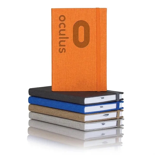 Linen Banded Pico Lined White Page Journal - Linen Banded Pico Lined White Page Journal - Image 0 of 7