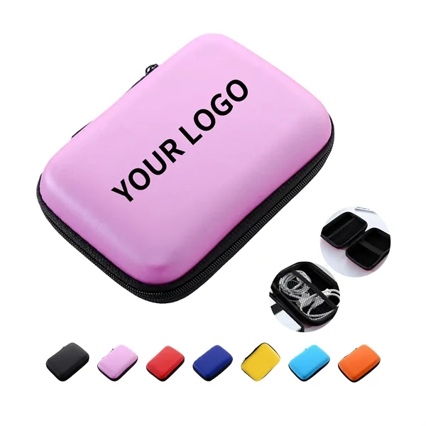 Square Earbud Cable Travel Storage Case - Square Earbud Cable Travel Storage Case - Image 0 of 9
