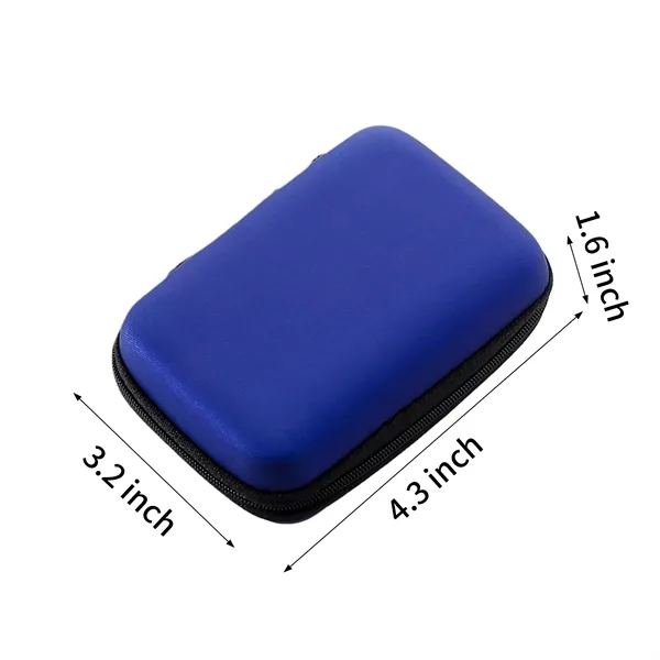 Square Earbud Cable Travel Storage Case - Square Earbud Cable Travel Storage Case - Image 3 of 9