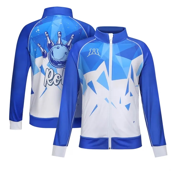 Athletic Full Zip Raglan Training Jacket (Full Color) - Athletic Full Zip Raglan Training Jacket (Full Color) - Image 0 of 6
