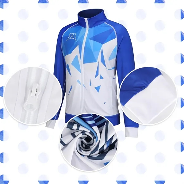 Athletic Full Zip Raglan Training Jacket (Full Color) - Athletic Full Zip Raglan Training Jacket (Full Color) - Image 2 of 6