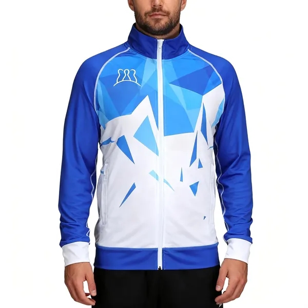 Athletic Full Zip Raglan Training Jacket (Full Color) - Athletic Full Zip Raglan Training Jacket (Full Color) - Image 3 of 6