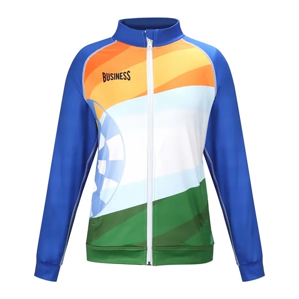 Athletic Full Zip Raglan Training Jacket (Full Color) - Athletic Full Zip Raglan Training Jacket (Full Color) - Image 4 of 6