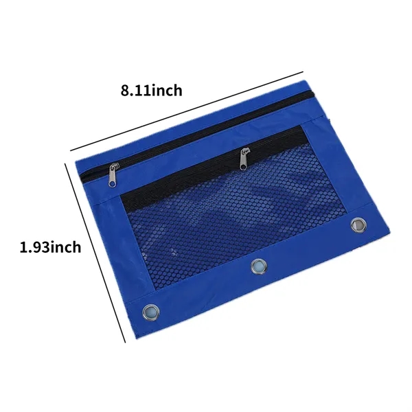 Three Ring Binder Zipper Pencil Pouch - Three Ring Binder Zipper Pencil Pouch - Image 2 of 2