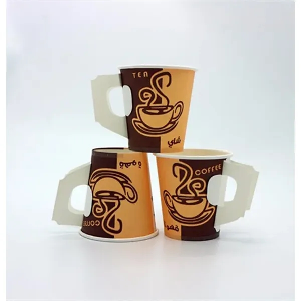 7oz/8oz/9oz Paper Cup With Handle - 7oz/8oz/9oz Paper Cup With Handle - Image 0 of 3