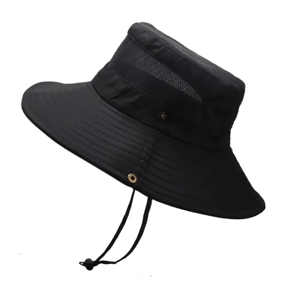 Wide Brim Uv Protection Sun Bucket Hat - Wide Brim Uv Protection Sun Bucket Hat - Image 5 of 21