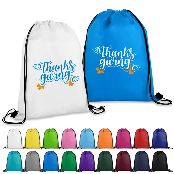 Non-Woven Drawstring Cinch Backpack - Non-Woven Drawstring Cinch Backpack - Image 0 of 19