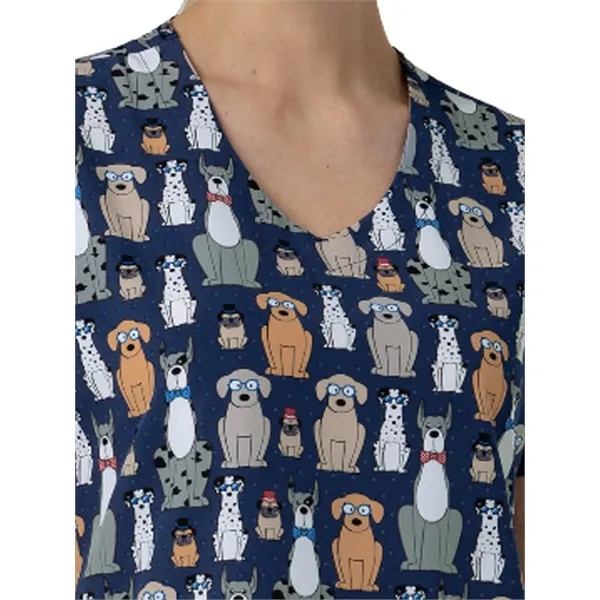 Wink - Fashion Prints - Women's V-Neck Print Scrub Top - Wink - Fashion Prints - Women's V-Neck Print Scrub Top - Image 2 of 13