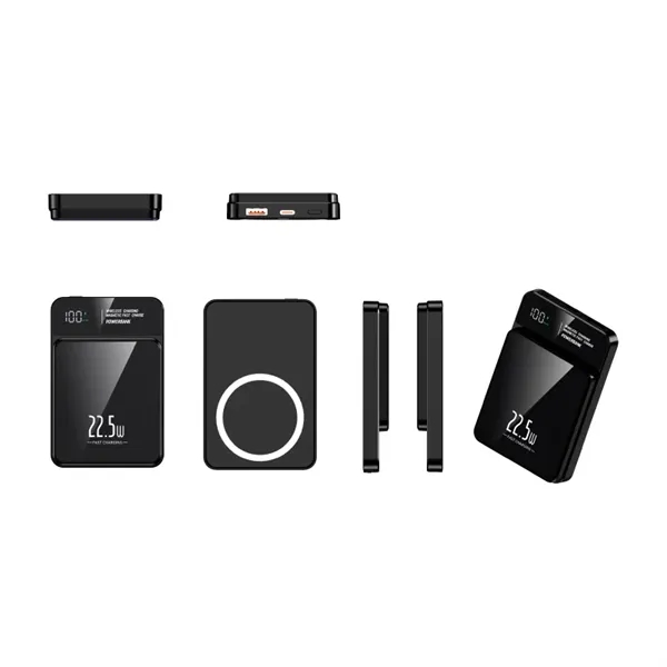 PD Magnetic Power Bank 10,000mAh w/ Display - PD Magnetic Power Bank 10,000mAh w/ Display - Image 1 of 12