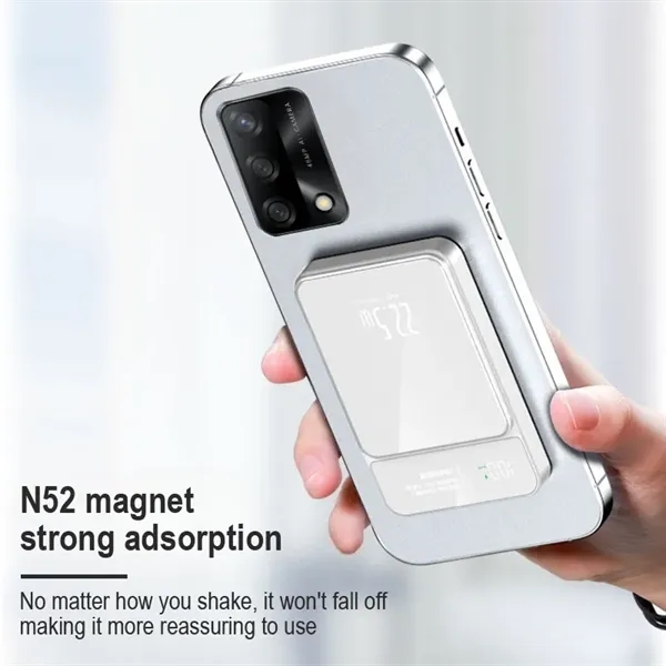 PD Magnetic Power Bank 10,000mAh w/ Display - PD Magnetic Power Bank 10,000mAh w/ Display - Image 3 of 12