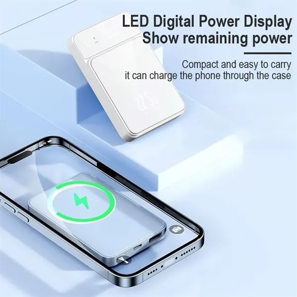 PD Magnetic Power Bank 10,000mAh w/ Display - PD Magnetic Power Bank 10,000mAh w/ Display - Image 6 of 12