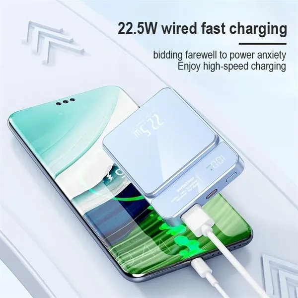 PD Magnetic Power Bank 10,000mAh w/ Display - PD Magnetic Power Bank 10,000mAh w/ Display - Image 11 of 12