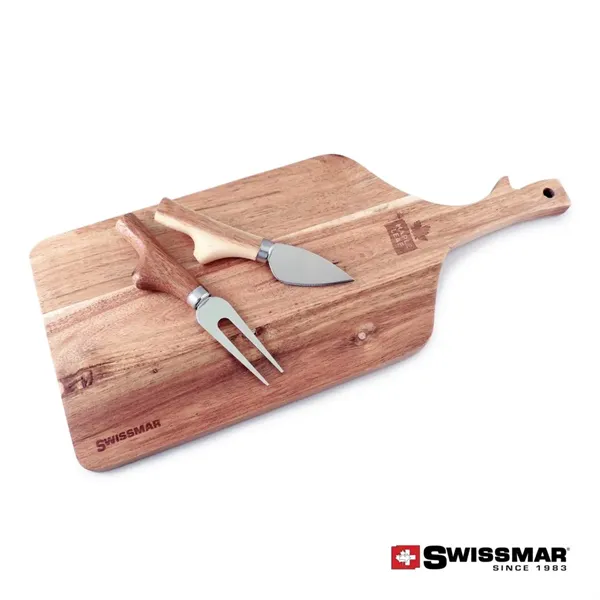 Swissmar® Acacia Paddle Cutting Board & Knife Set - Swissmar® Acacia Paddle Cutting Board & Knife Set - Image 0 of 0