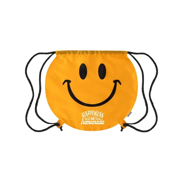 Smiley Face Drawstring Bag - Smiley Face Drawstring Bag - Image 0 of 2